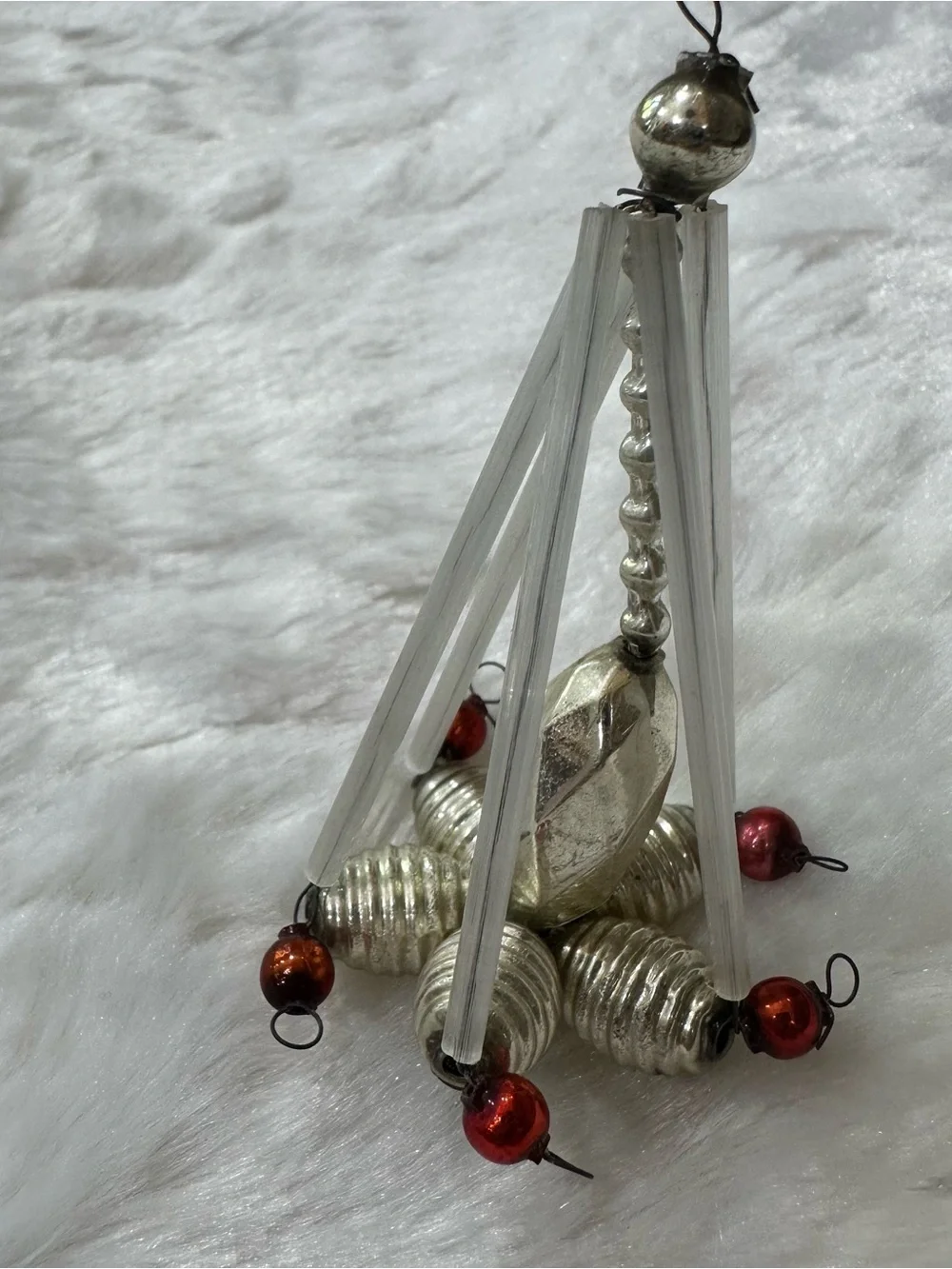 Gablonz Christmas Ornament Vintage Czech Bohemian